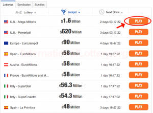 ### 购买Mega Millions或Powerball彩票的三步指南（适用于全球） .org  1. **选择一个信誉良好的在线彩票网站** 
 首先，您需要找到一个可靠的在线平台，确保它能够合法销售Mega Millions和Powerball的彩票。  2. **注册账户并选择您想购买的号码** 
 在网站上注册账户后，您可以选择自己的幸运号码或使用随机选号功能。  3. **完成付款并确认您的购票信息** 
 选择适合您的付款方式完成支付，确保在确认页面上核对购票信息无误。  通过这三步，您就可以顺利地在线购买Mega Millions或Powerball的彩票了。祝好运！