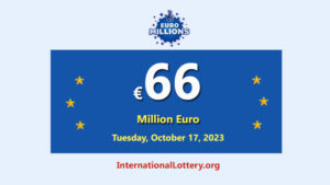 一位玩家赢得了第二奖 – 欧洲超级大奖彩票（Euro Millions lottery）的彩池高达6600万欧元。